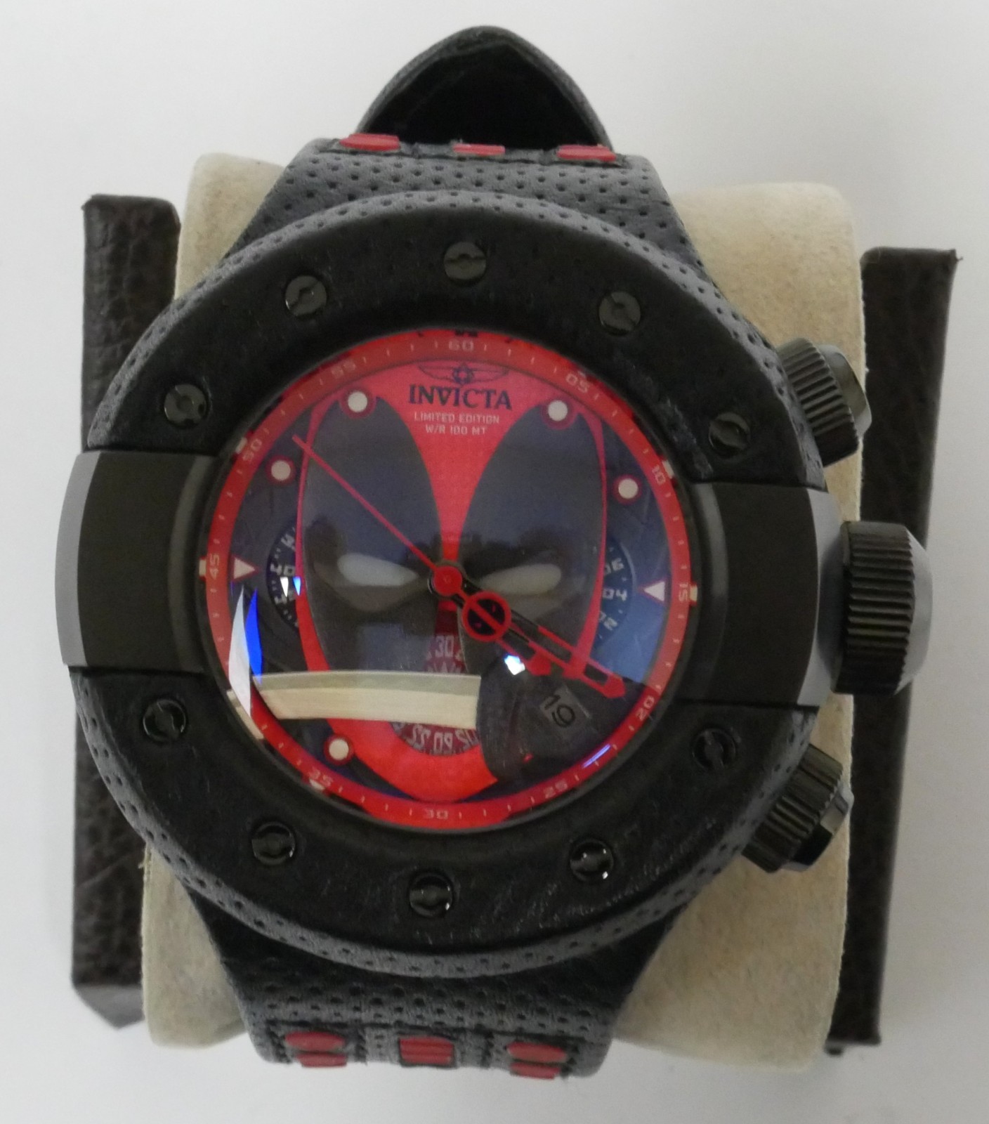 Invicta Marvel 52mm Deadpool S1 Rally Limited Edition Quartz Chronograph Watch