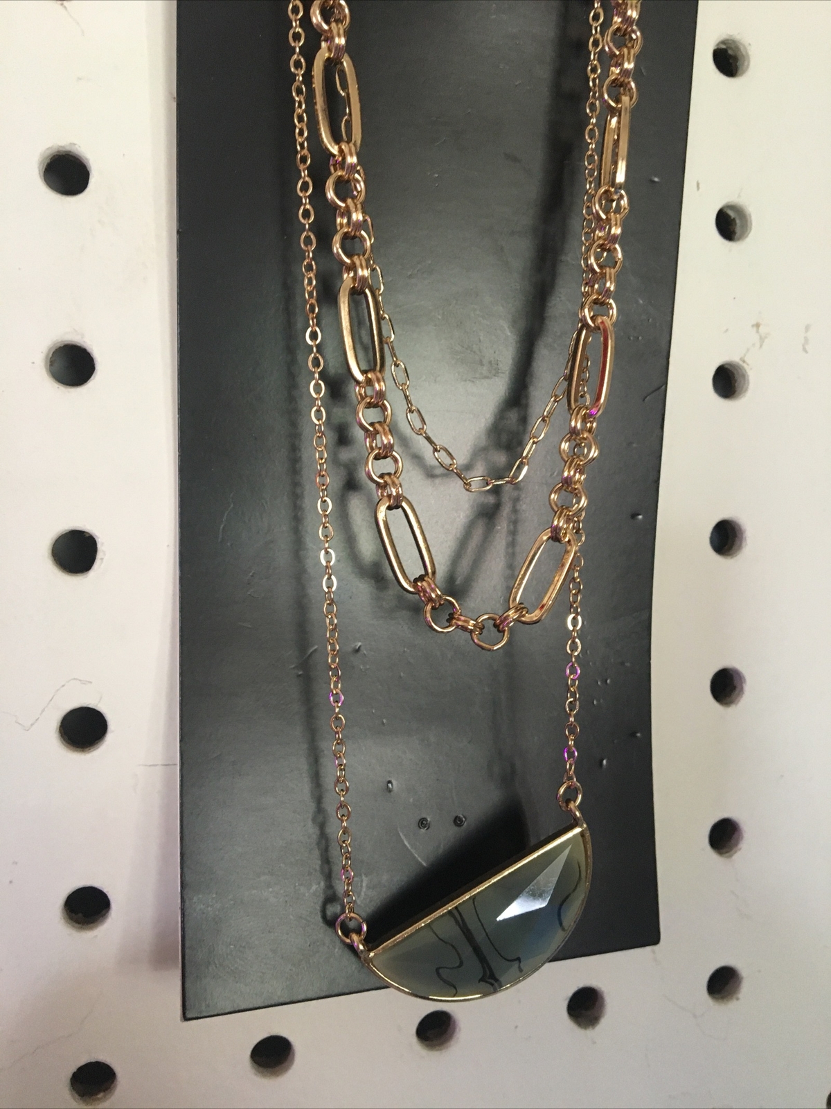 Hildie & Oasis Labradorite Multiple Lengths Charm Necklace Pendant New