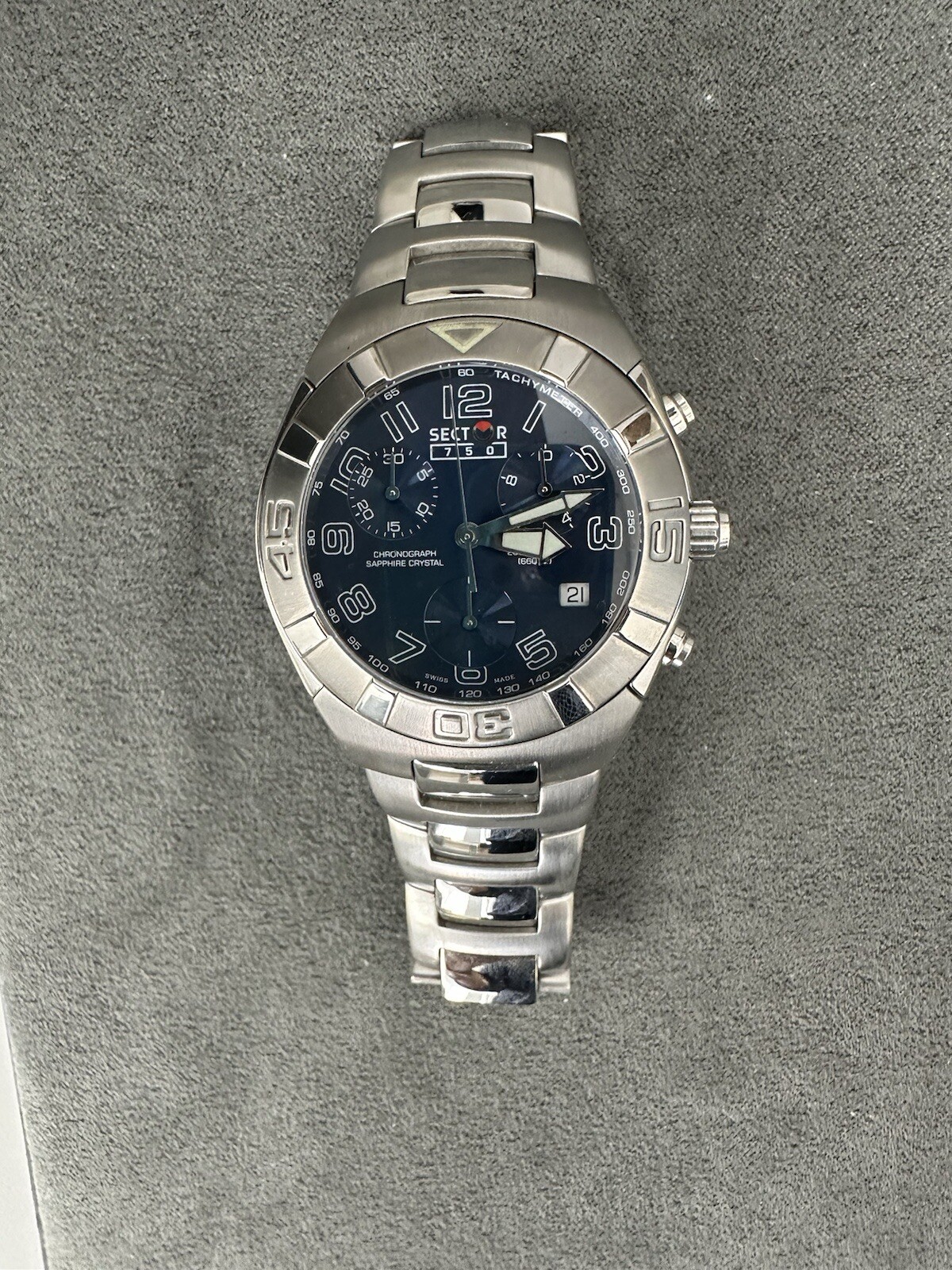 Sector 750 Quartz Chronograph Watch / New Watch, Old Stock / Orig $625