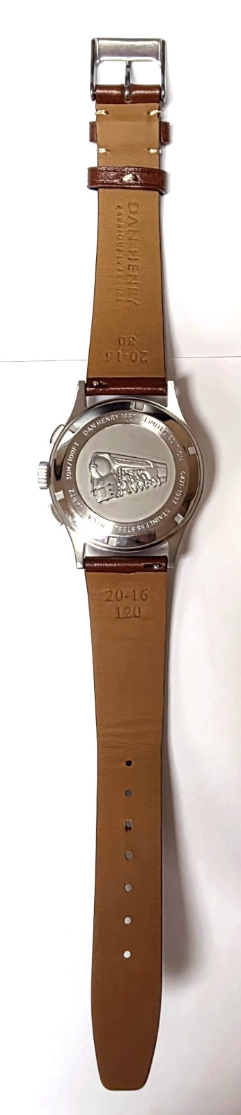 DAN HENRY 1937 Dress Style Silver Dial Date Men Watch Meca-quartz Chronograph
