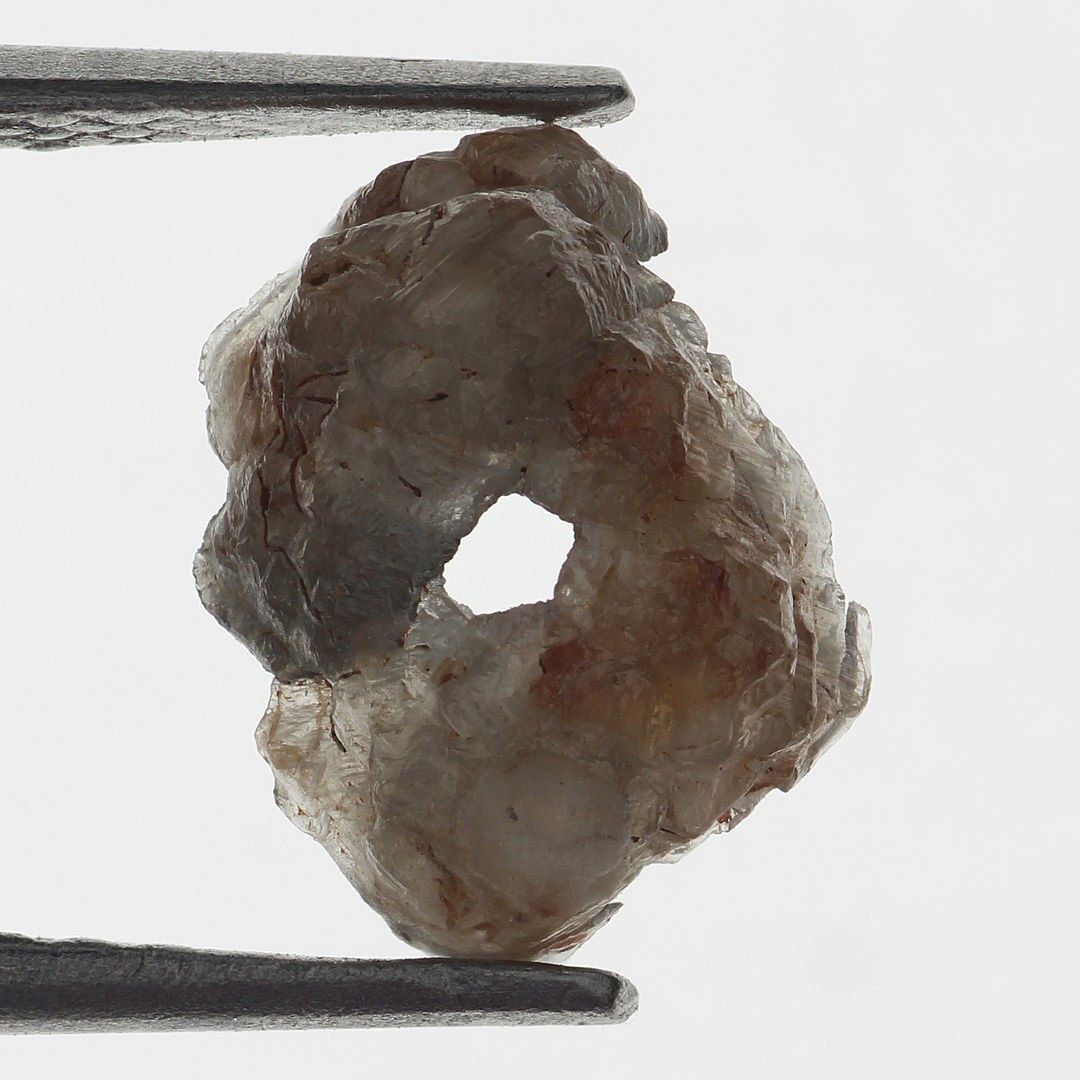 Loose Natural Brown Grey 8.16×6.26×3.49MM 0.68 carat Rough Diamond