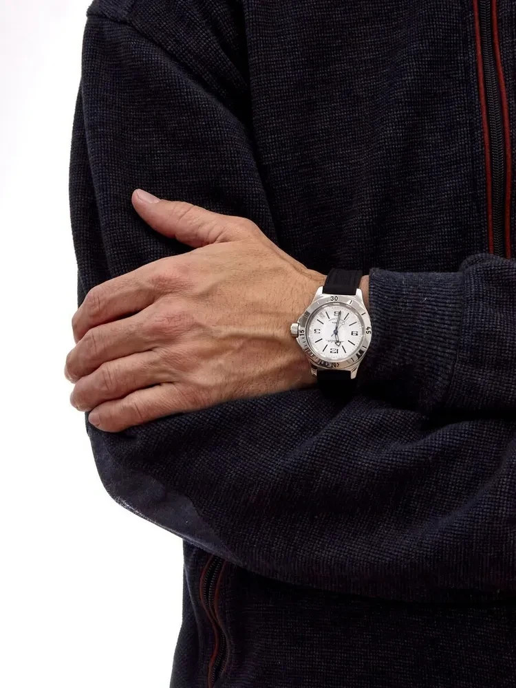 Vostok Amphibia 120847 Watch Military Diver Mechanic Automatic US SELLER