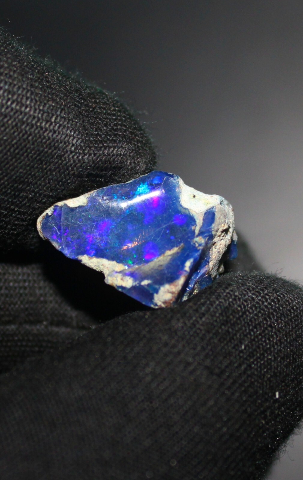 Black Opal Rough, Dry Jewelry Making Raw Black Opal Crystal, AAA Opal, 6.45 Cts