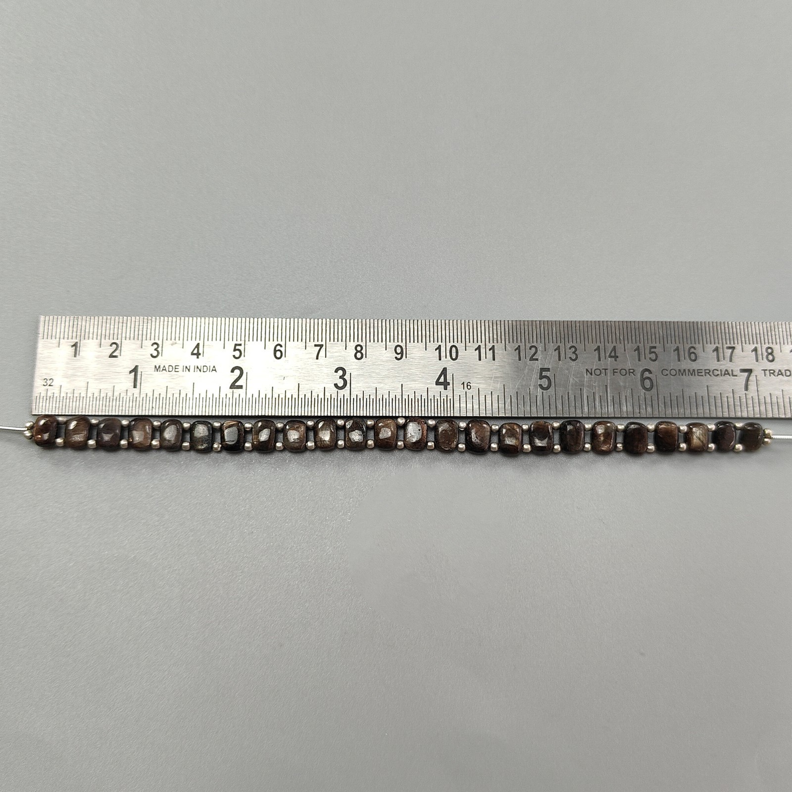 66.10cts Natural Golden Sapphire Gemstone Cushion Plain Loose Beads 7mm – 8mm 7″