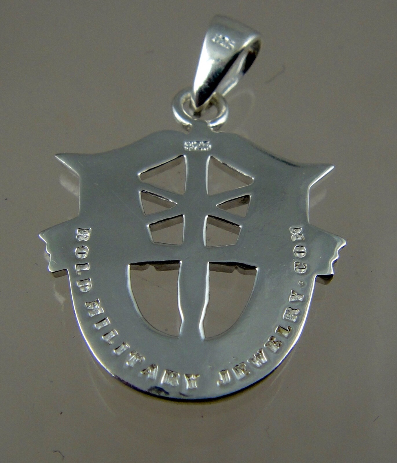 US Army special force DE OPPRESSO LIBER solid sterling pendant 20 mm
