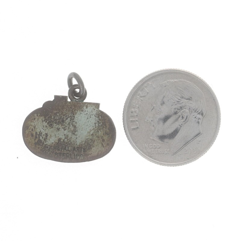 CE COMPANY CHARM Silver 5 Years Service Silver Pendant