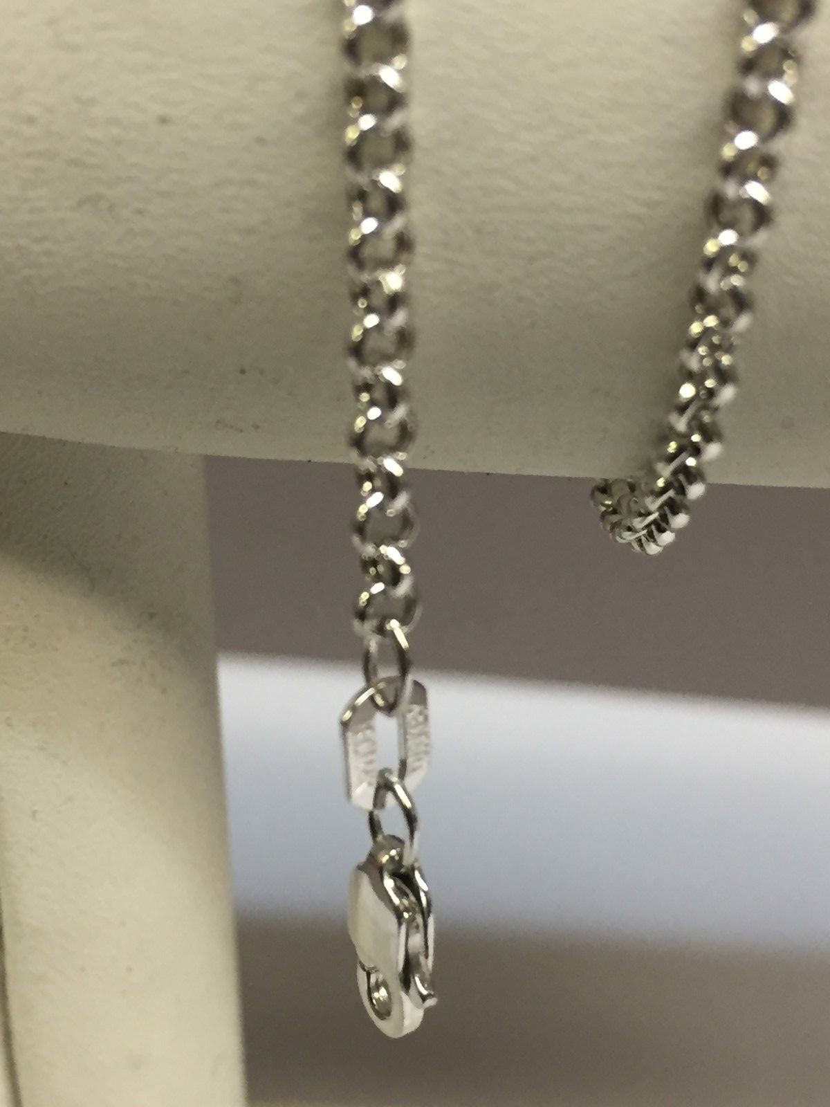14k Yellow Gold 7″ Round Cable ROLO Link Pendant Chain/Bracelet 2.3mm 1.4 gram