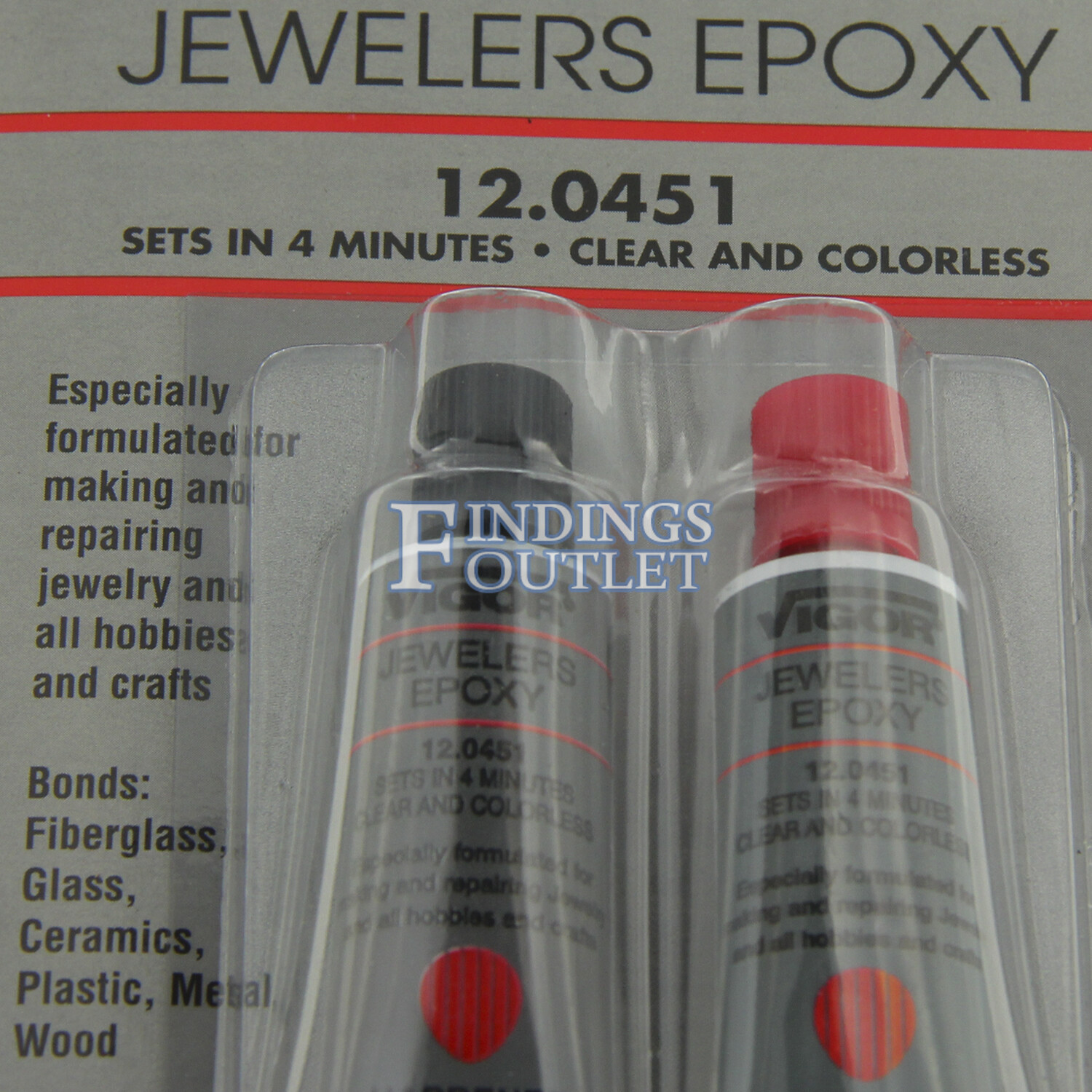 Vigor Jewelers Epoxy 2 Part Resin & Hardener Clear & Colorless Sets In 4 Minutes