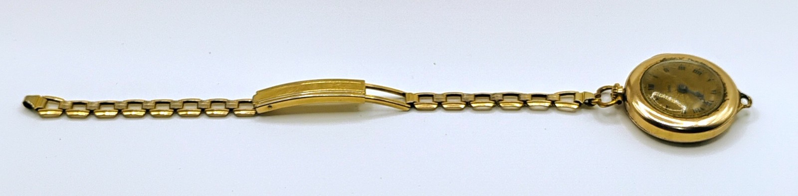 Antiq Gruen 7j Watch Dietrich Gruen & Sons movement 25yr Case Gold Shell band