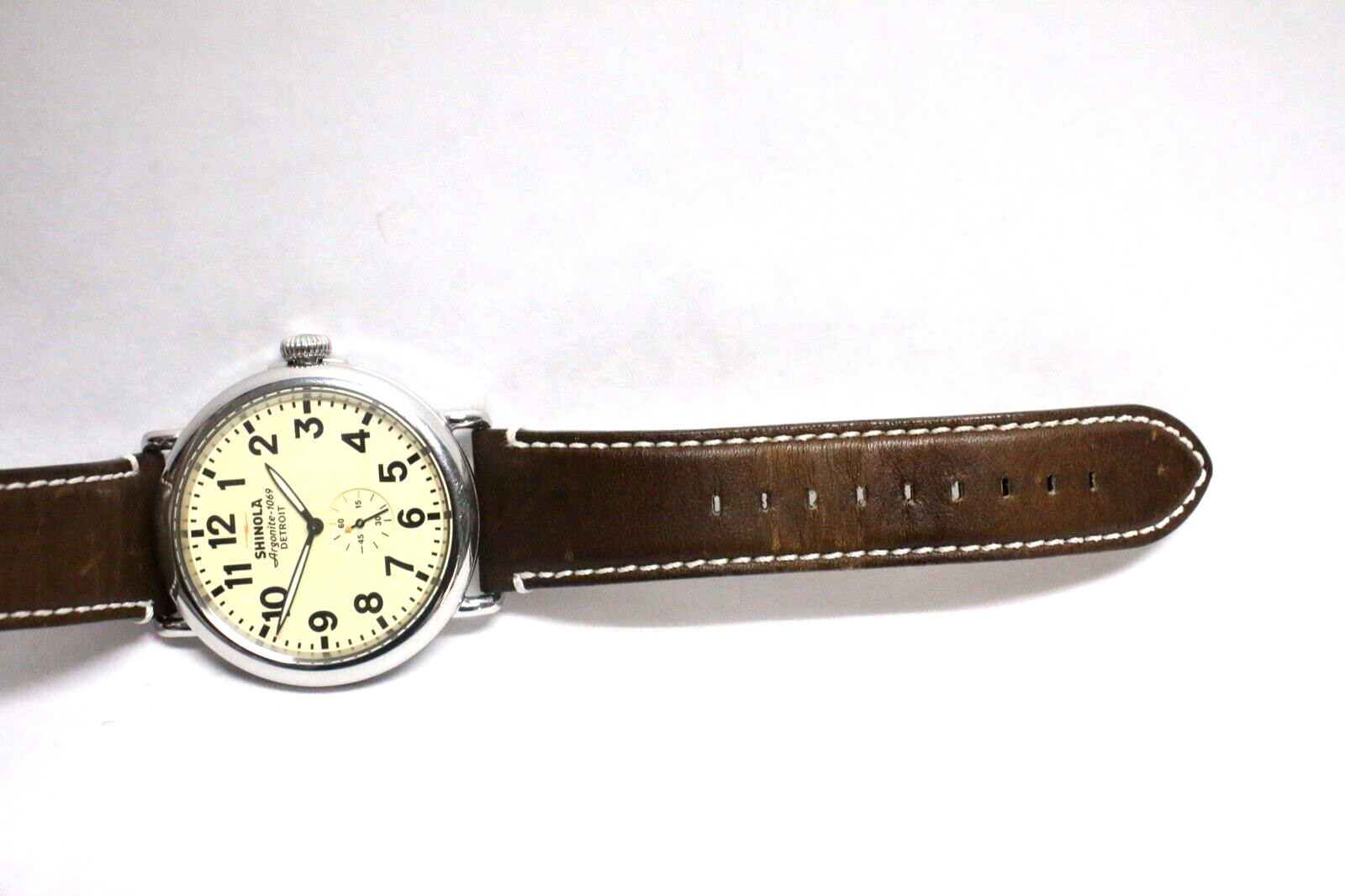 Shinola Runwell 47mm Watch S0110000039 Shinola Argonite -1069 cream dial 47mm