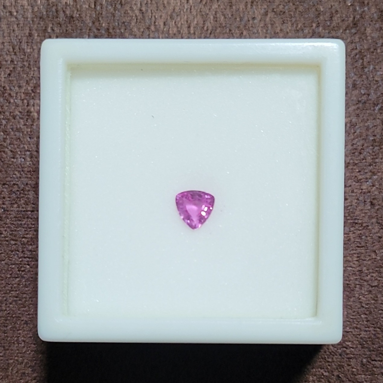 Pink Sapphire Trillion Cut Loose Gemstone 0.45ct 5x5mm 1 Piece S9R034