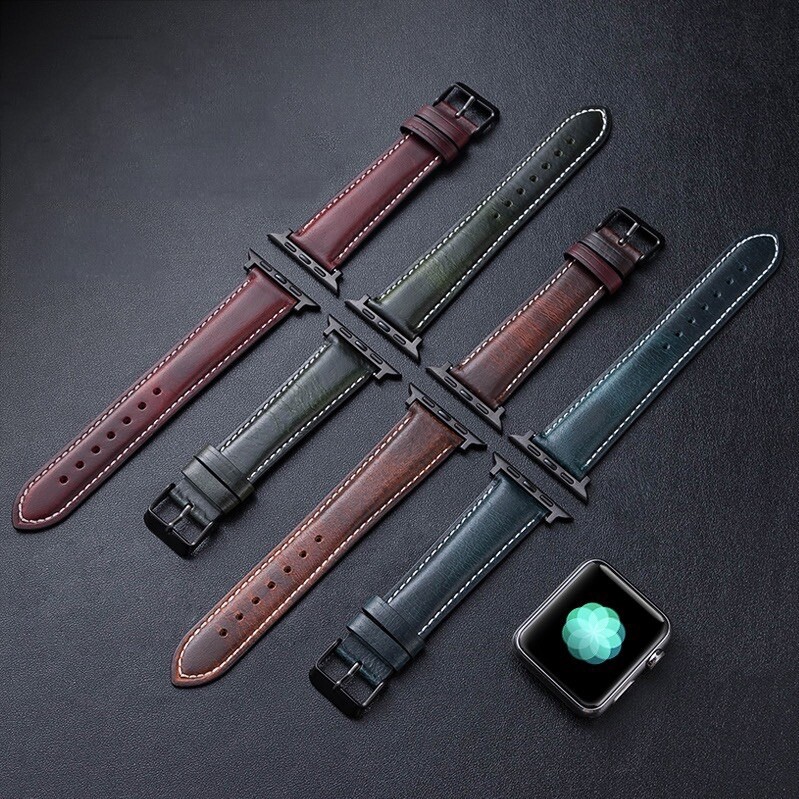 For Apple Watch Band Premium Leather iWatch Strap 38 40 42 44mm Series 6/5/4/3/2