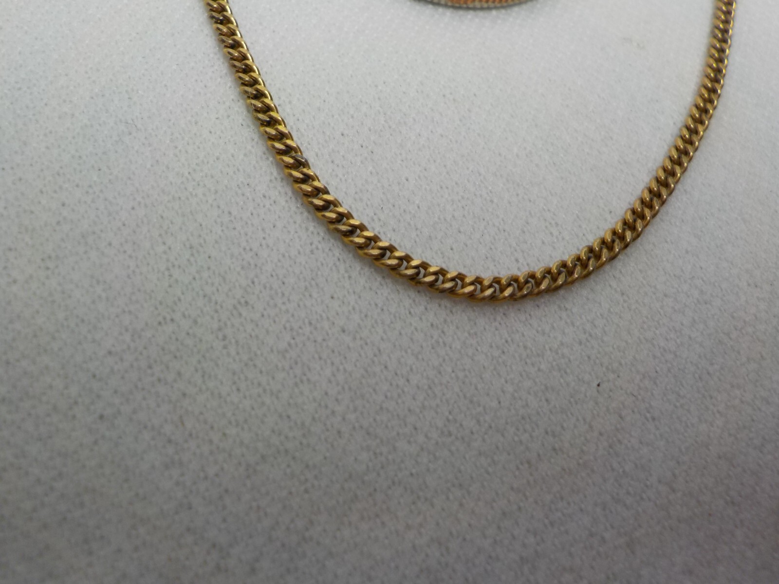 VINTAGE SWANK 1OK RGP TIE BAR WITH CHAIN