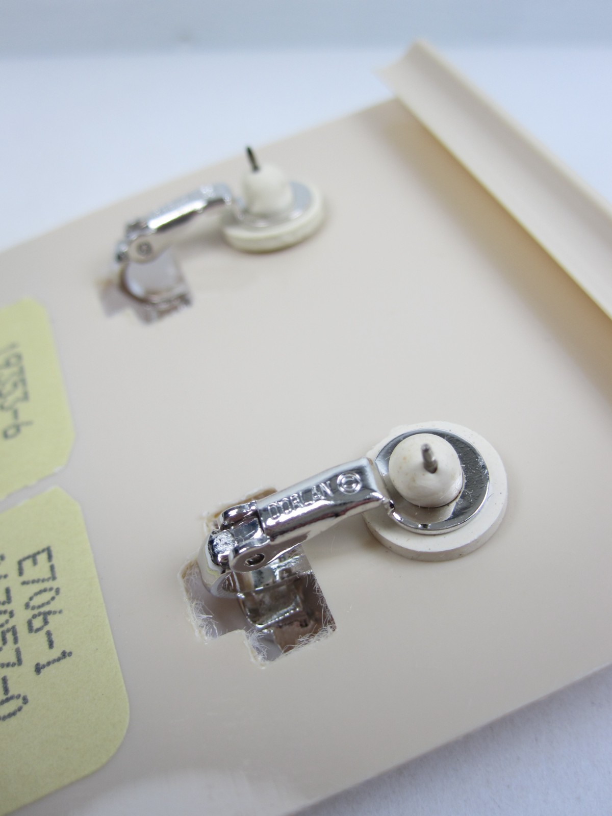 D’Orlan Rhodium Plated Pierced Earrings – Lead and Nickel Free – 9594