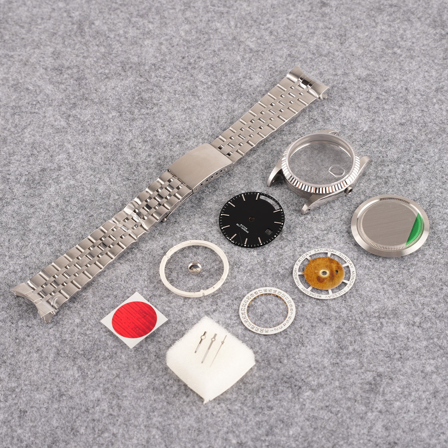 DIY 36mm Watch Steel Case kit For 2836 2834 2846 After-sales accessories