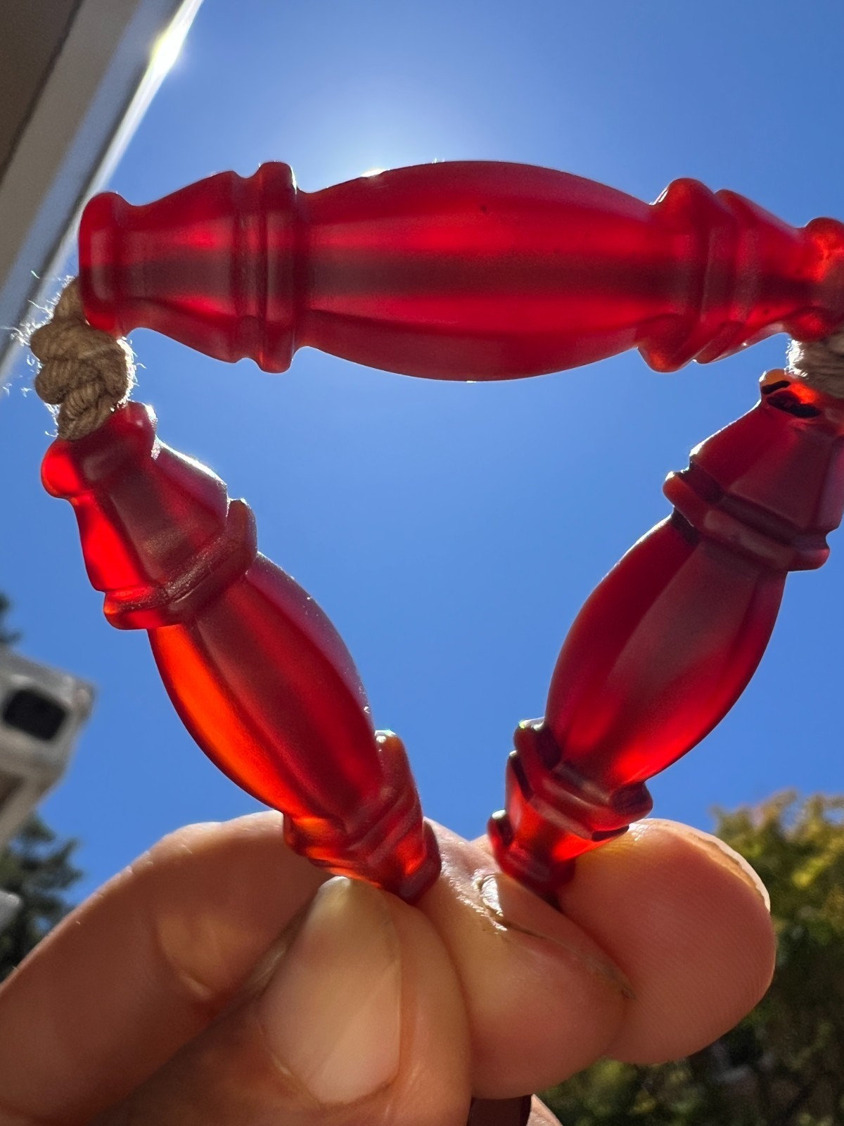 Natural Old Agate Vintage Tribal Bead Necklace | DIY Estate Jewelry Collectible