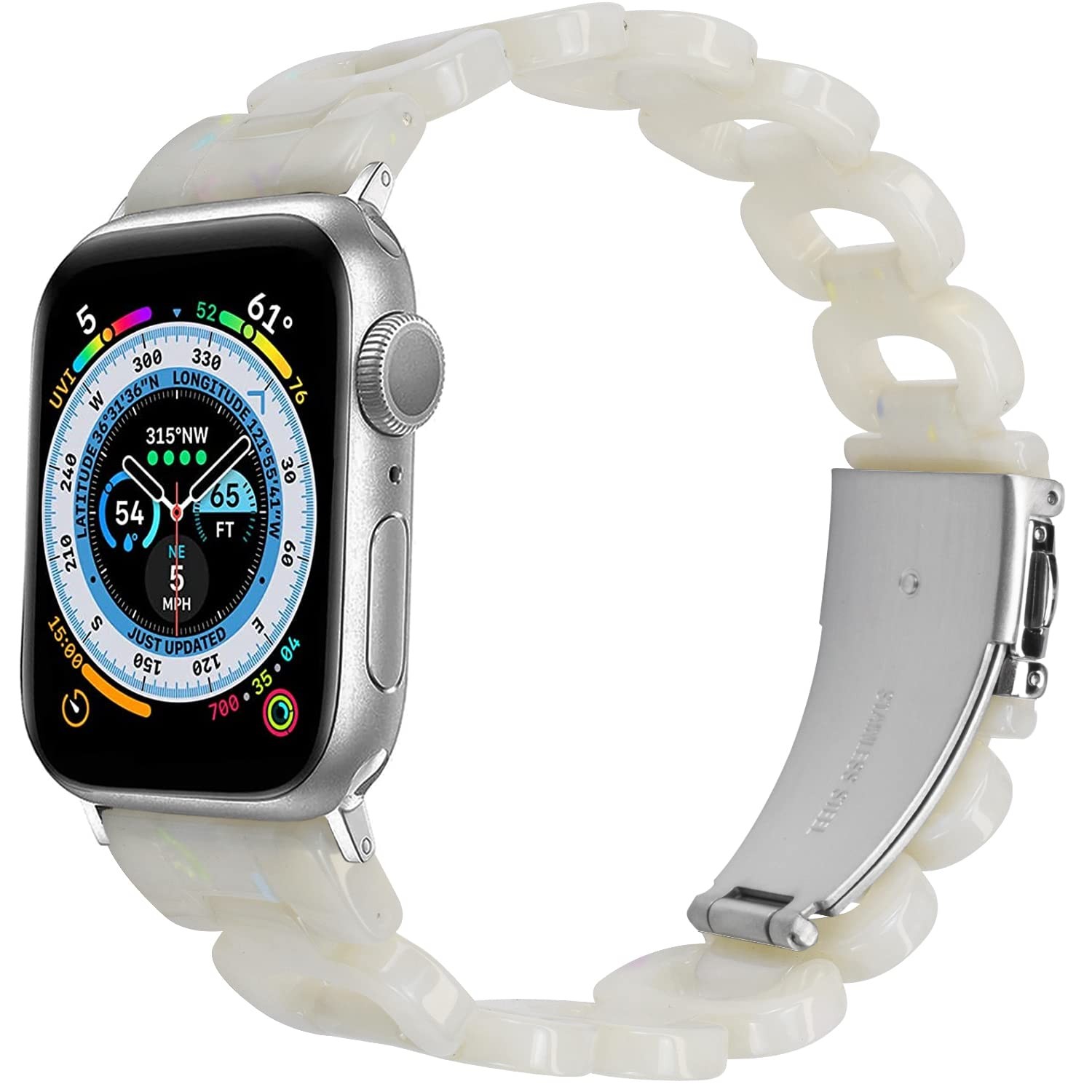 Compatible with Apple Watch Band 38mm 40mm 41mm 42mm 44mm 45mm 49mm, Lightwei…