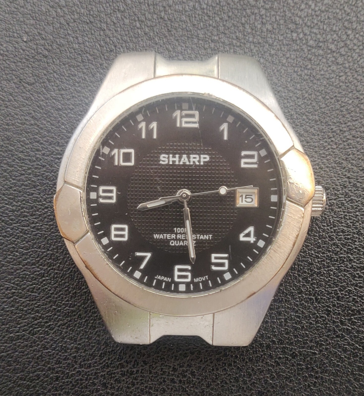 Sharp SHP2099 Silver Tone Seiko Instruments Inc. PC21A Quartz Movement No Band