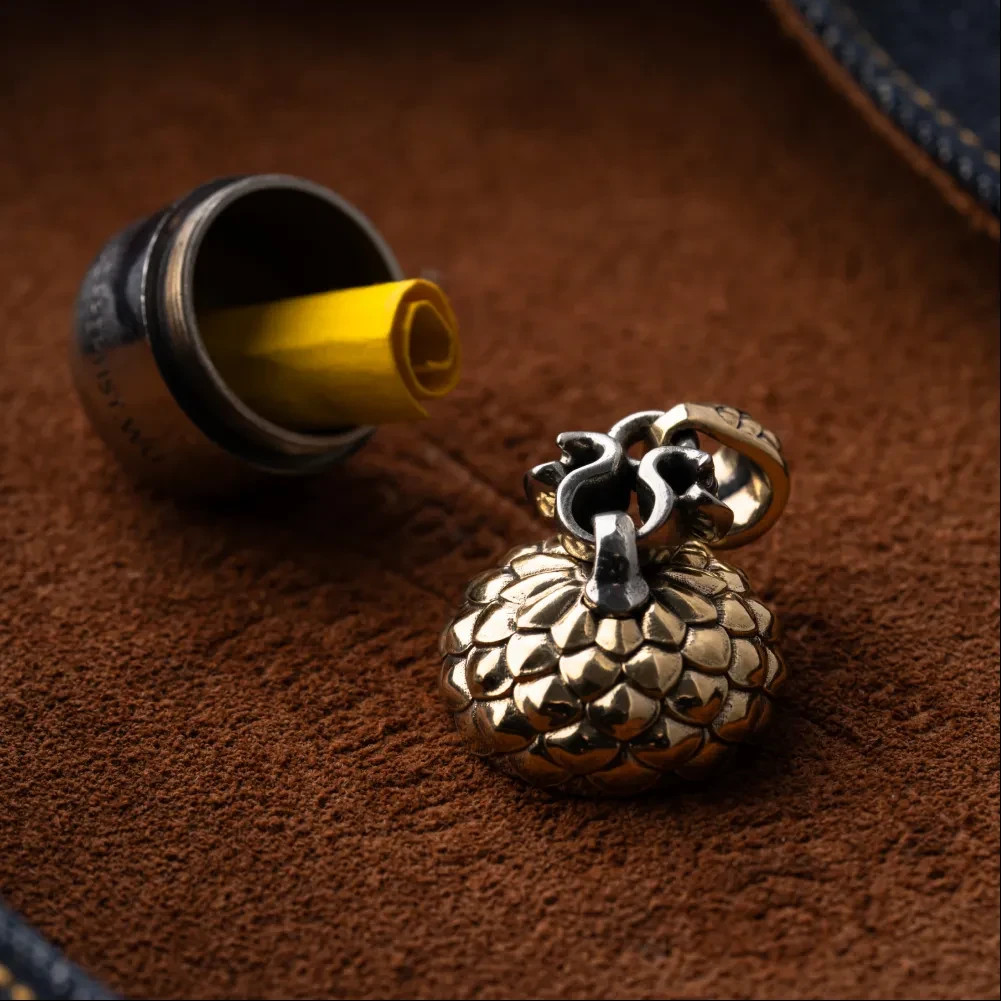 Acorn Capsule Pendant Necklace for Men,Pet Ashes Urn Holder Keepsakes Jewelry