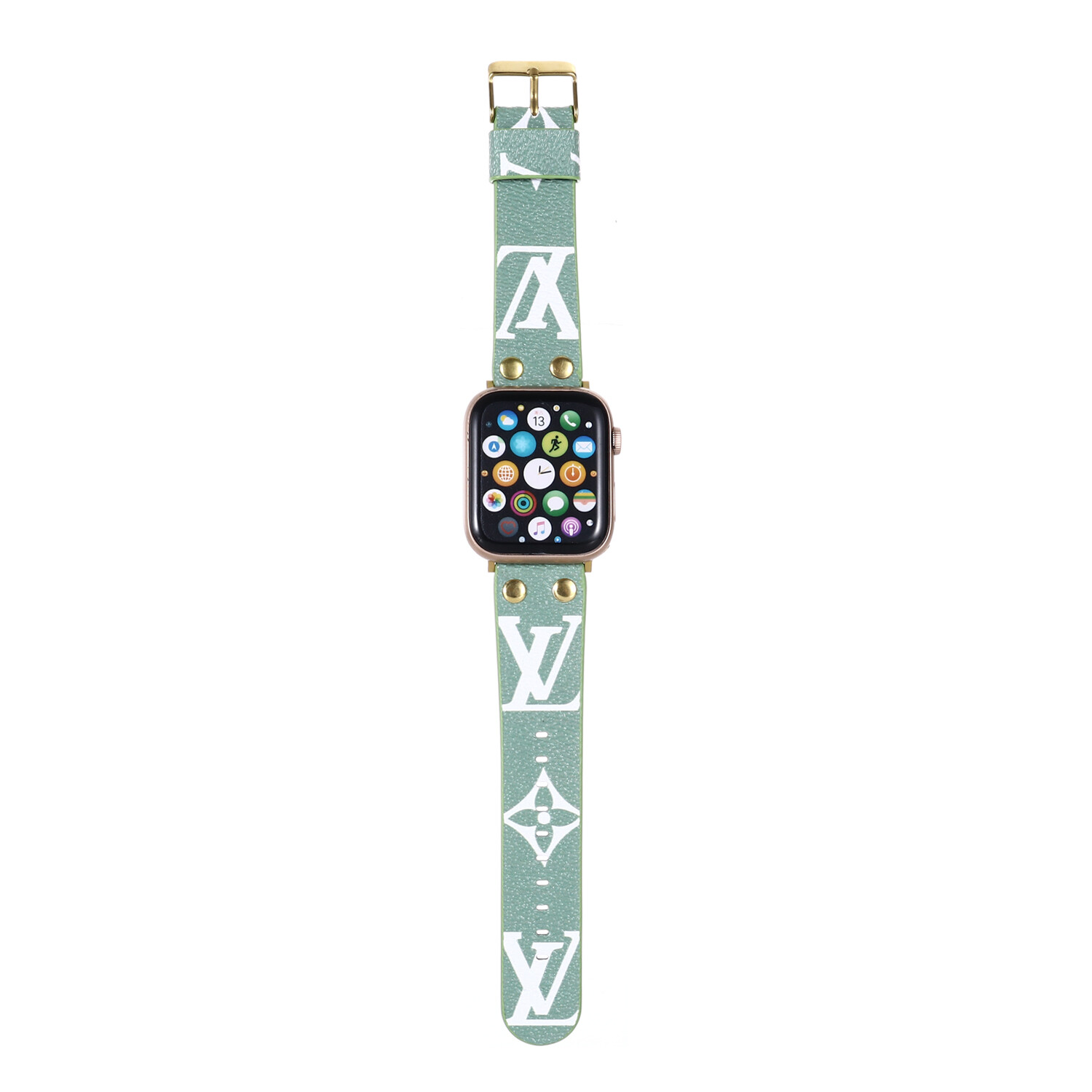 For Apple Watch Series 9/8/7/6/5/4 45mm 41mm 44mm 40mm SE Luxury Leather Strap