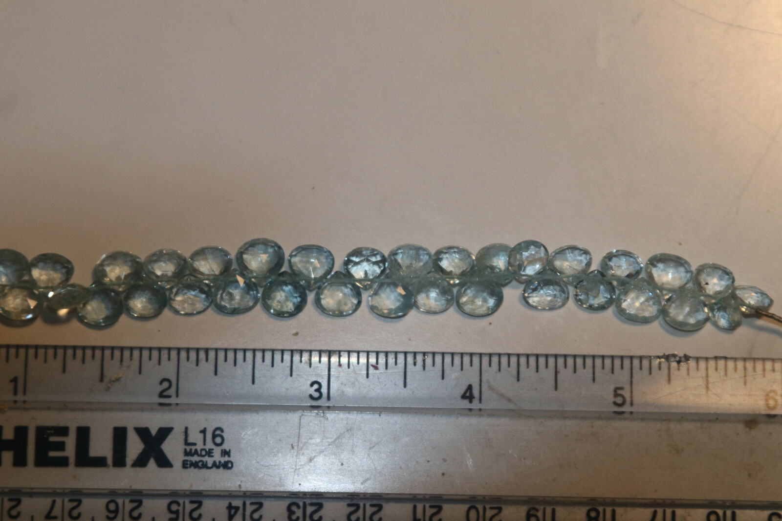 Zicron Blue Faceted Hearts lot 4 sb3