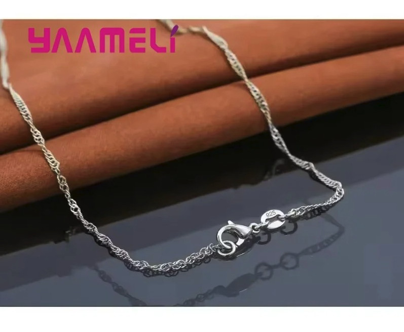 1 Set 925 Sterling Silver Necklace & Earrings Set Heart Love Jewelry – NEW