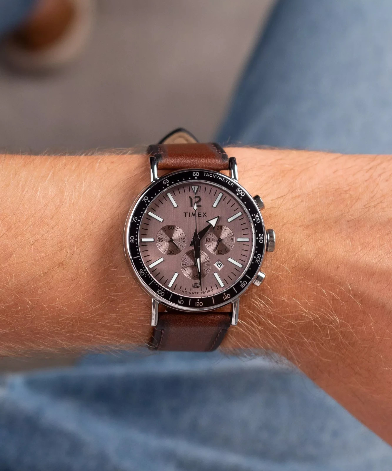 Timex Waterbury Chronograph Tachymeter Quartz Men’s Watch TW2W47300