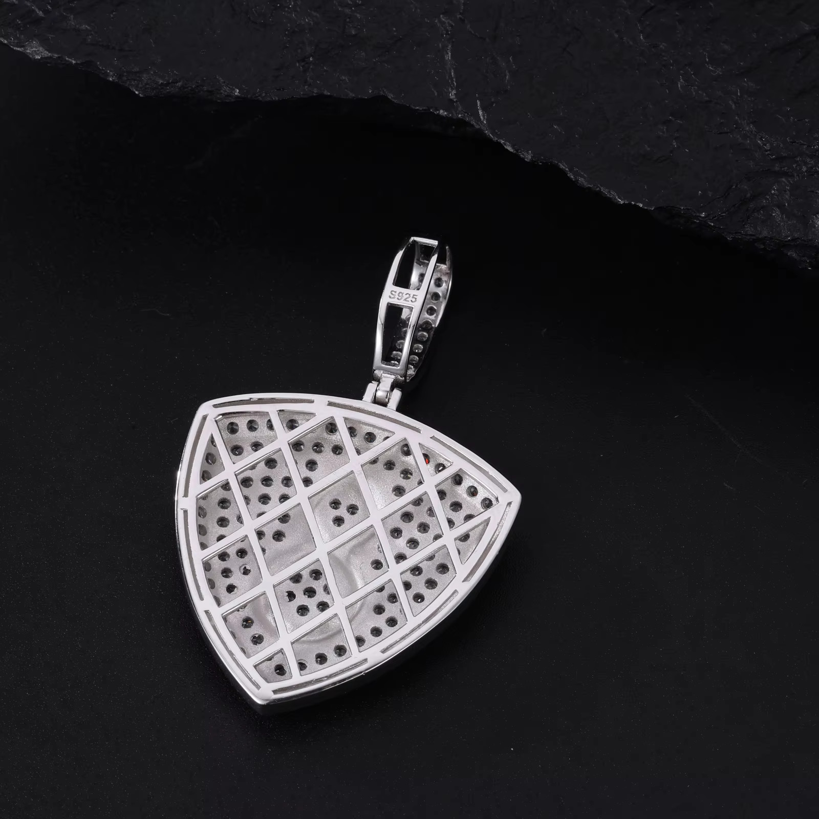 Number 8 Snake Moissanite Pendant VVS 925 Silver Iced Out Hip Hop Jewelry Men