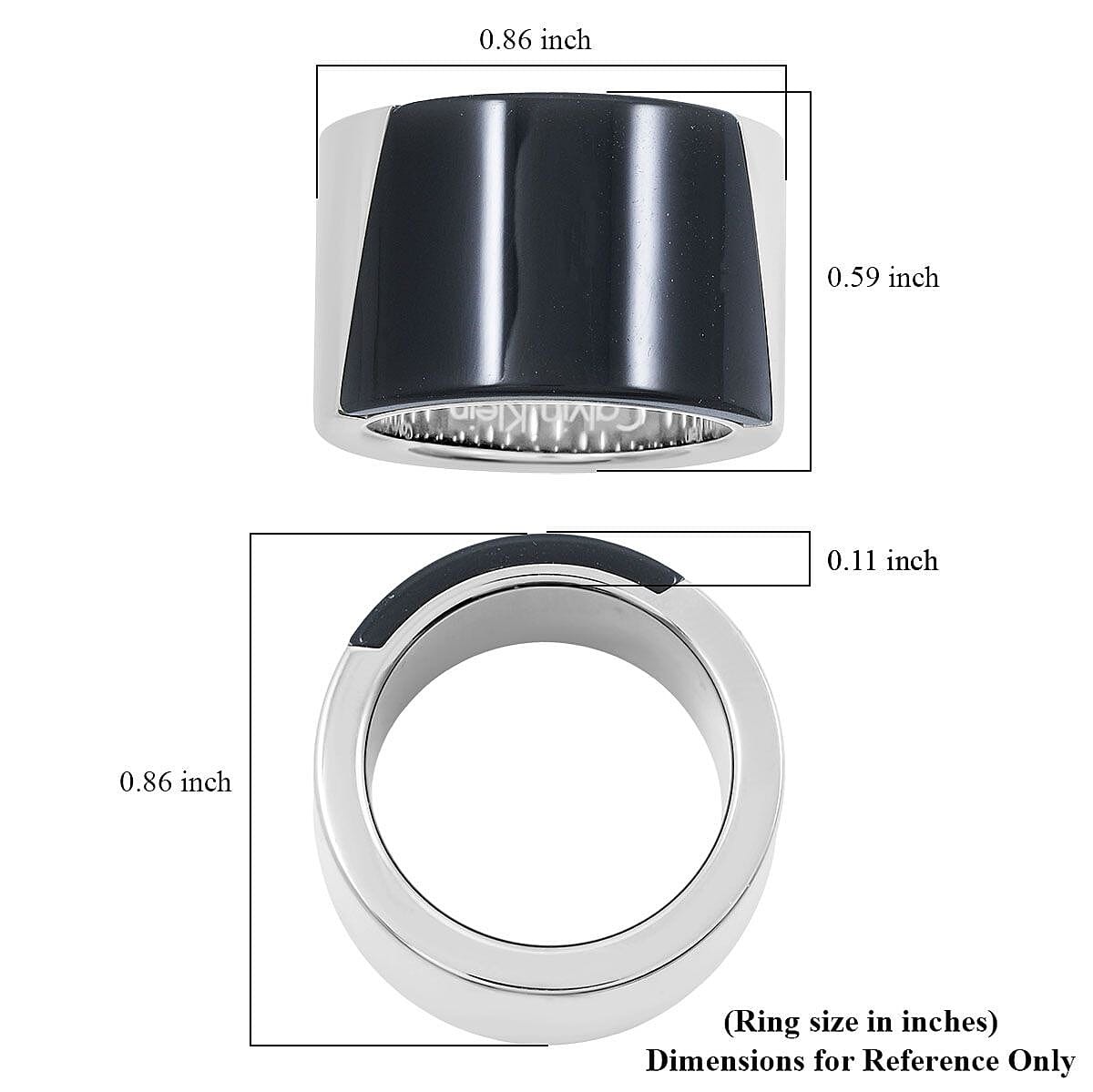 Calvin Klein Distinct Ring in Stainless Steel (Size 6.0)