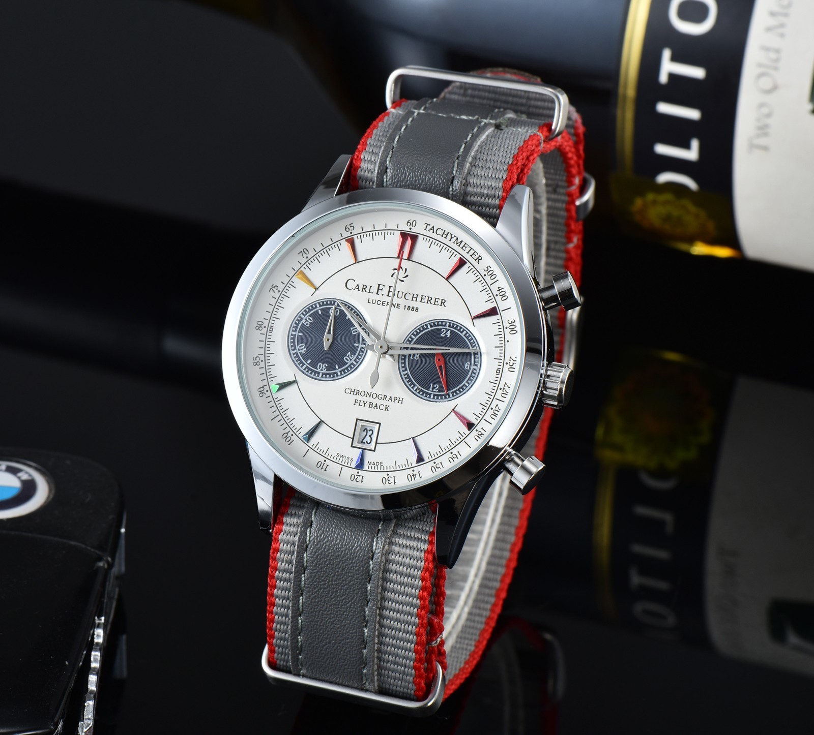 Carl F. Bucherer style multifunctional men’s chronograph watch