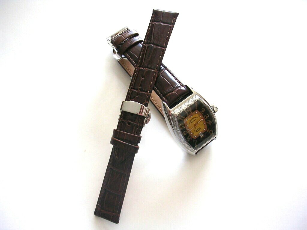 16mm SS Deployment Buckle Push Button Butterfly 316L deployant Clasp IW SUISSE