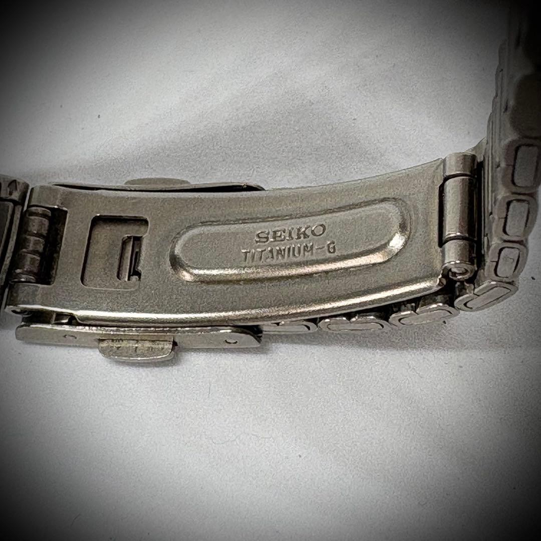 SEIKO SPIRIT Titanium Ladies Watch, Gold Dial, Working Condition, New Battery Re