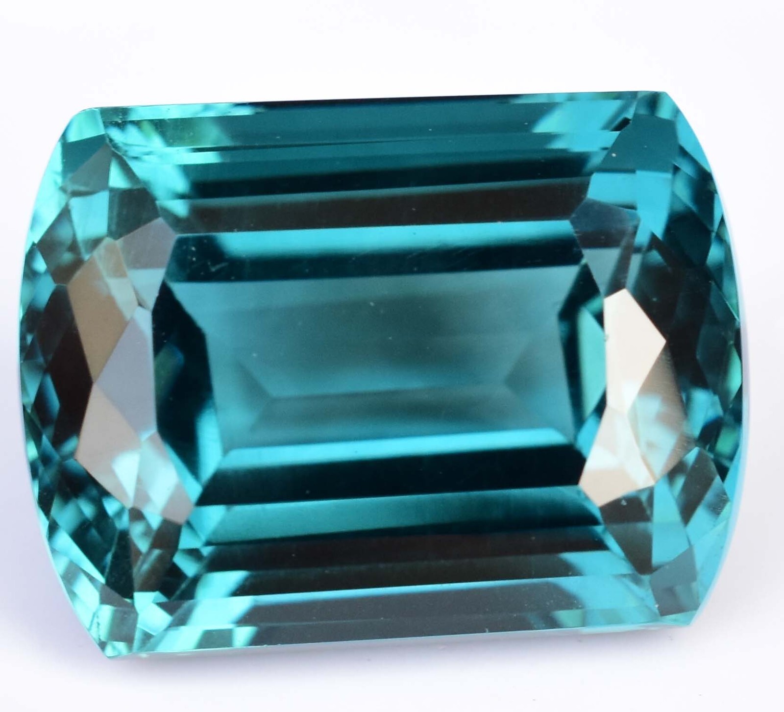 37.40 Ct Natural Paraiba Tourmaline Greenish Neon Blue Copper Certified Gemstone