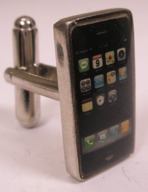 Smart Phone SINGLE MODERN Cuff Link replace lost/broken zd58