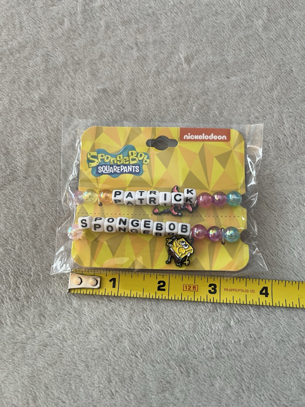 SpongeBob SquarePants & Patrick Friendship Bracelets With Charms. Nickelodeon