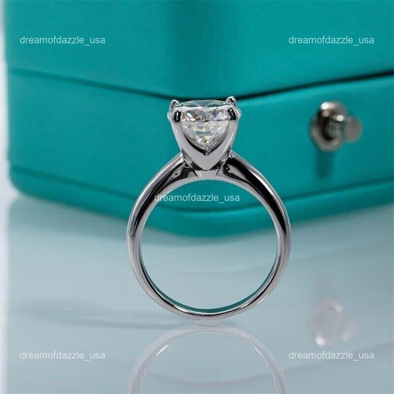 Mothers day Sale 14K White Gold Diamond No Stone New Solitaire Engagement Ring