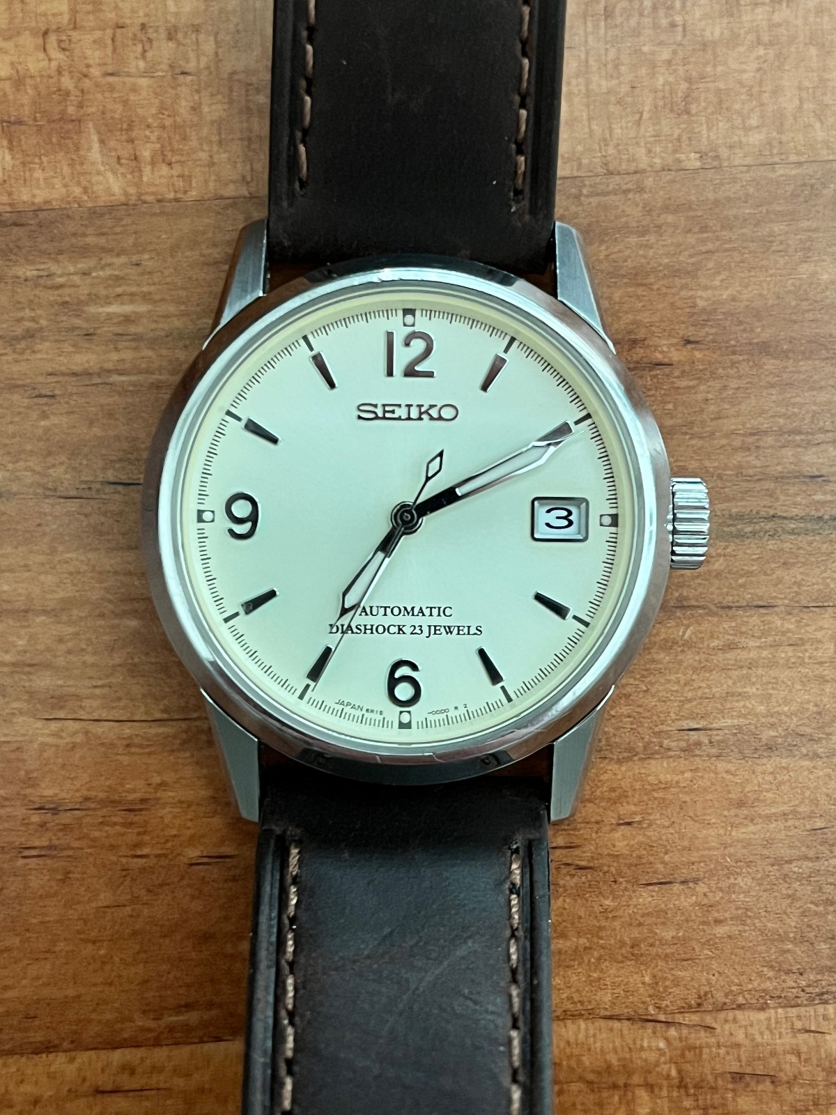 JDM Seiko Spirit 37mm SCVS009 Champagne Dial 6R15B