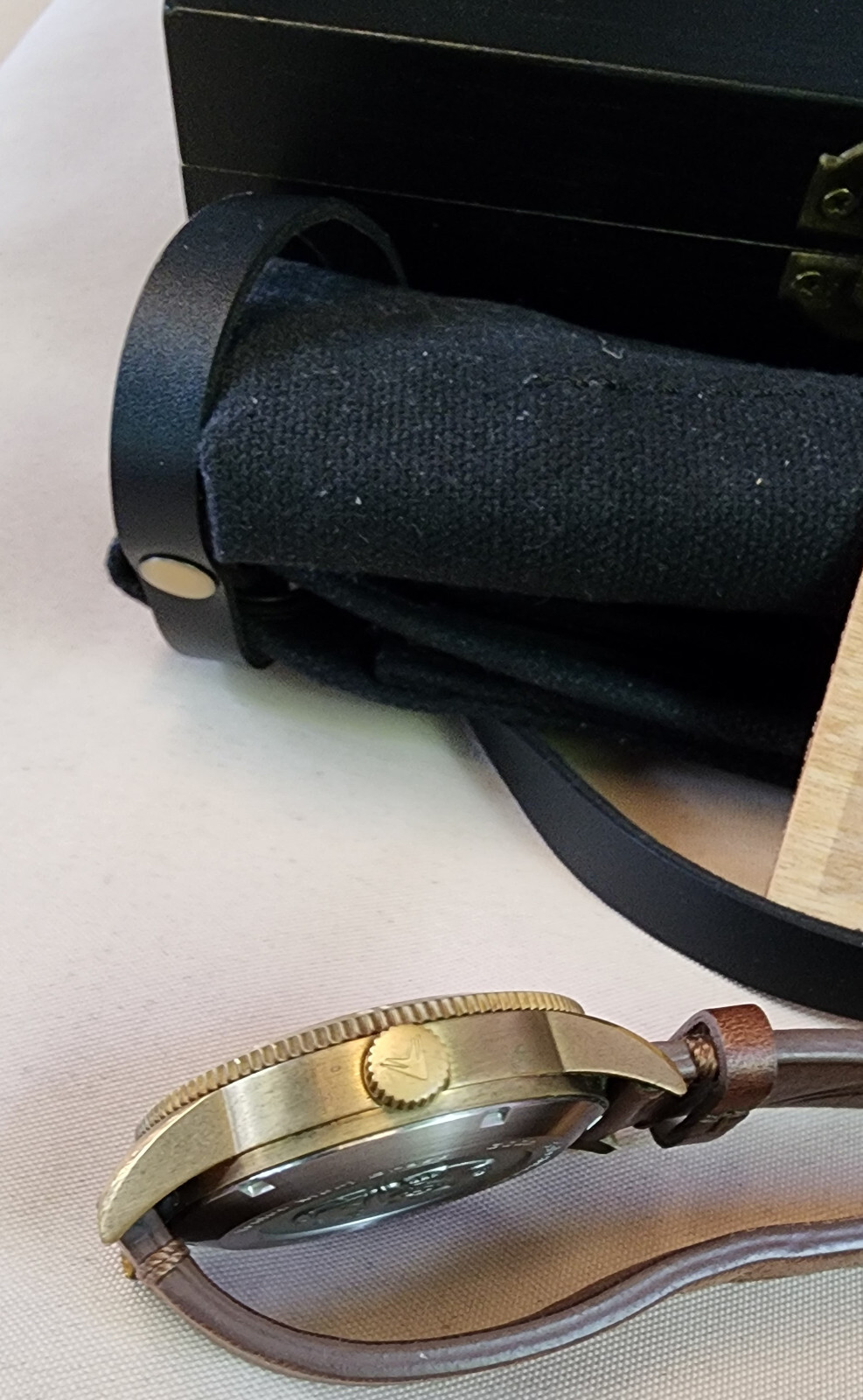 VENTUS Mori M4, Brass, automatic, Blue dial,rare and OOP,full package (Zelos)