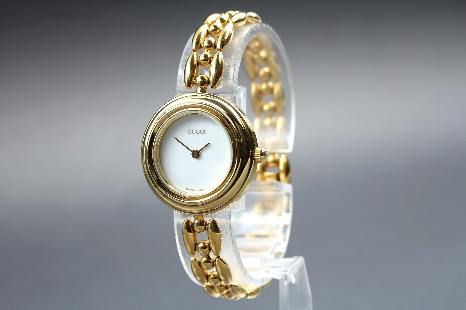 [Near MINT] GUCCI Change Bezel 11/12.2 26mm Gold Quartz Women’s Watch From Japan