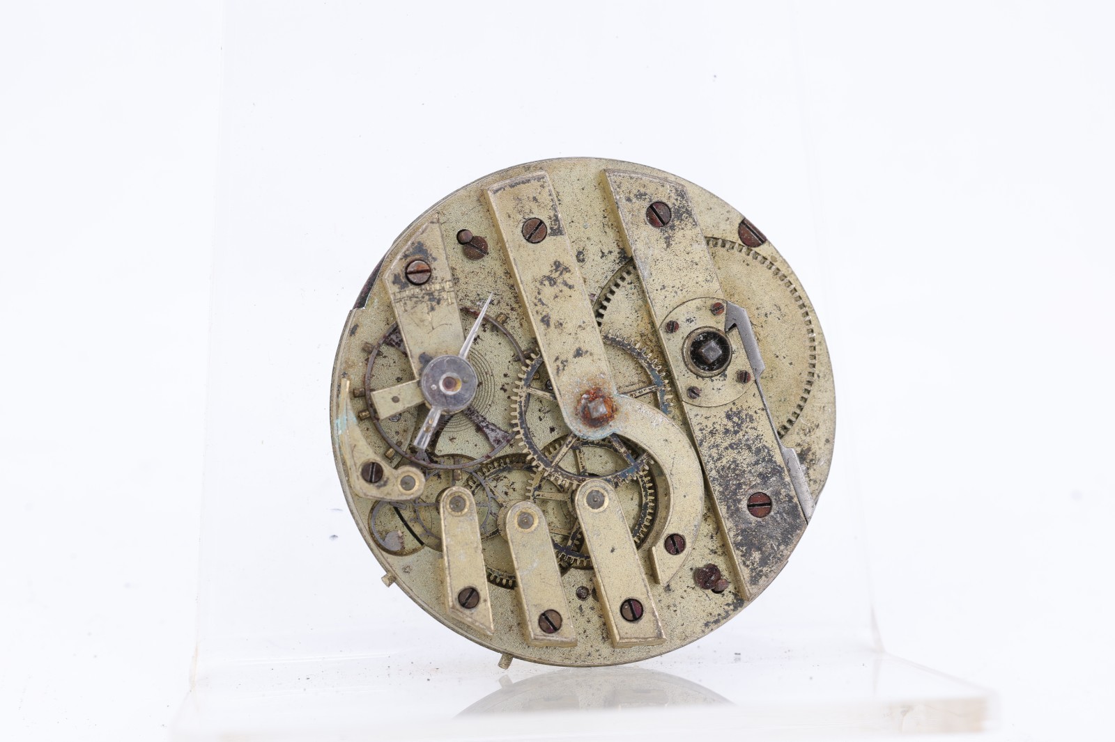 HIGH GRADE KEYWIND 3 FINGER POCKET WATCH MOVEMENT, 42.9mm, FOR REPAIR (LP)
