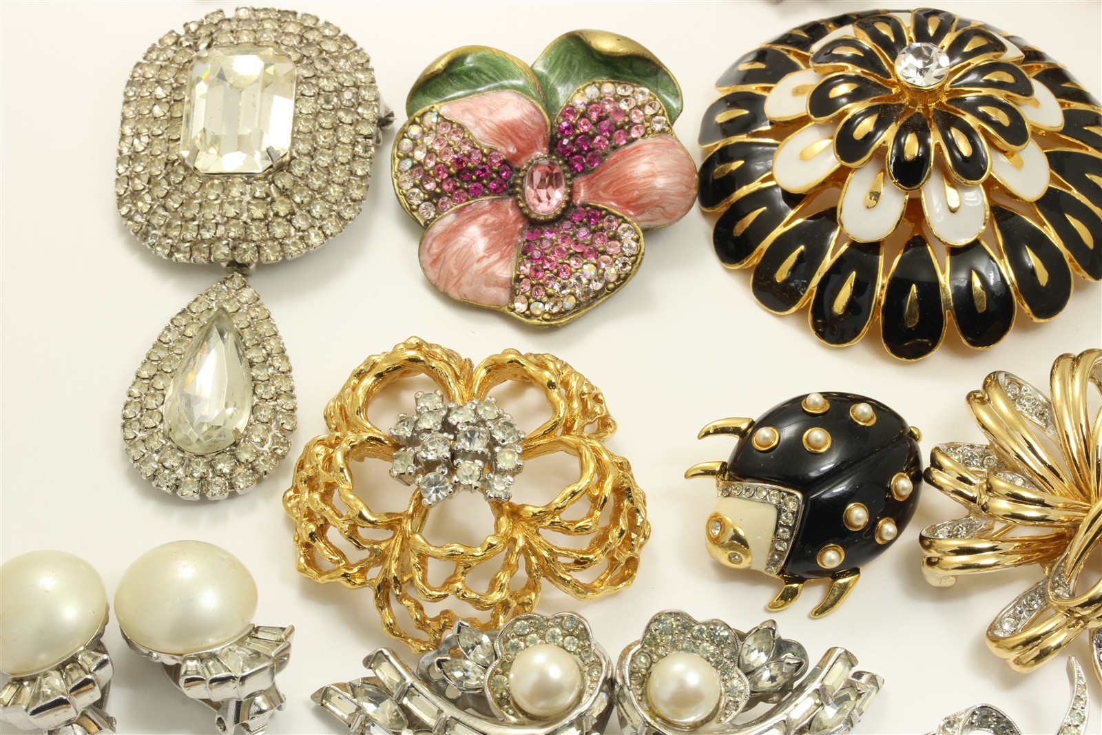 Vintage 20 Pc High End Designer Costume Jewelry Lot Jomaz Boucher Kramer Panetta