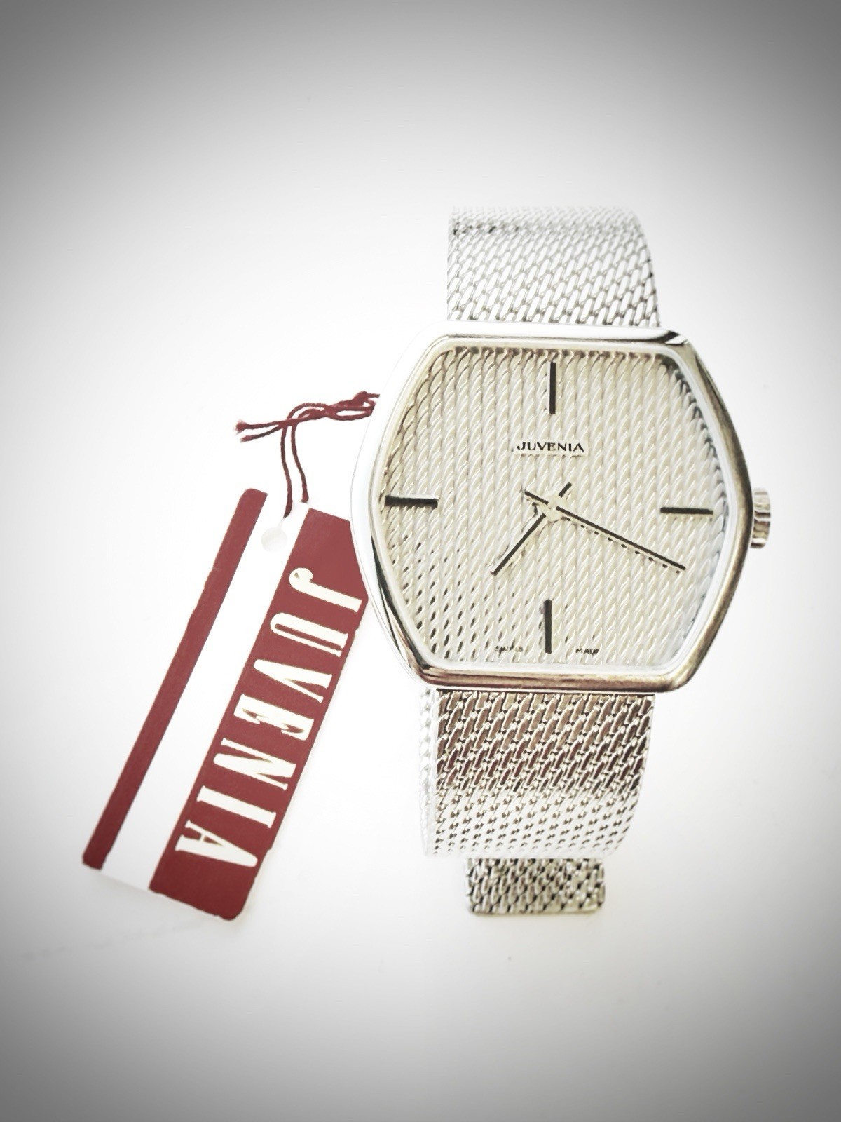 Rare Vintage JUVENIA 9107M-BA Mechanical Watch Swiss Old Stock Brand New