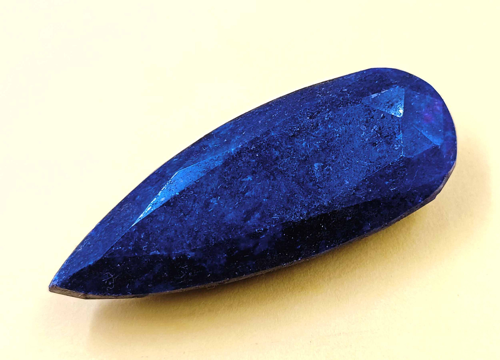 Natural Certified 261 Ct African Pear Cut Royal Blue Sapphire Loose Gemstone KKR