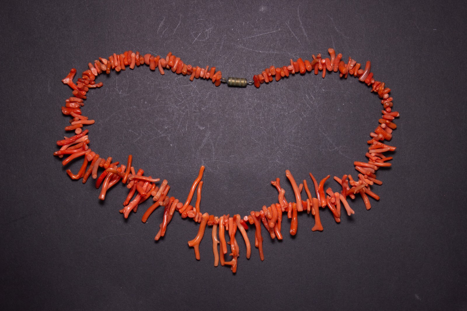 Necklace – Mediterranean Coral – Vintage 32 Gr 42cm