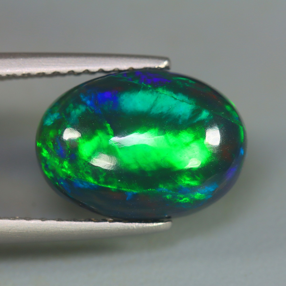 2.88 Cts_Stunning Color Play_100 % Natural Solid Welo Black Fire Opal Gemstone