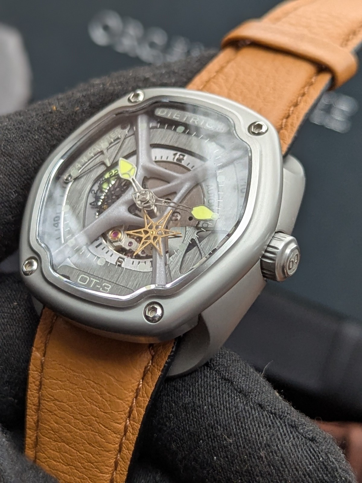 Dietrich OT3 Organic Time Mechanical Automatic Multi Layer Dial Partial Skeleton