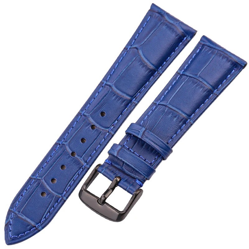 Alligator Grain Genuine Leather Watch Band Quick Release16mm/18mm/20mm/21mm/22mm