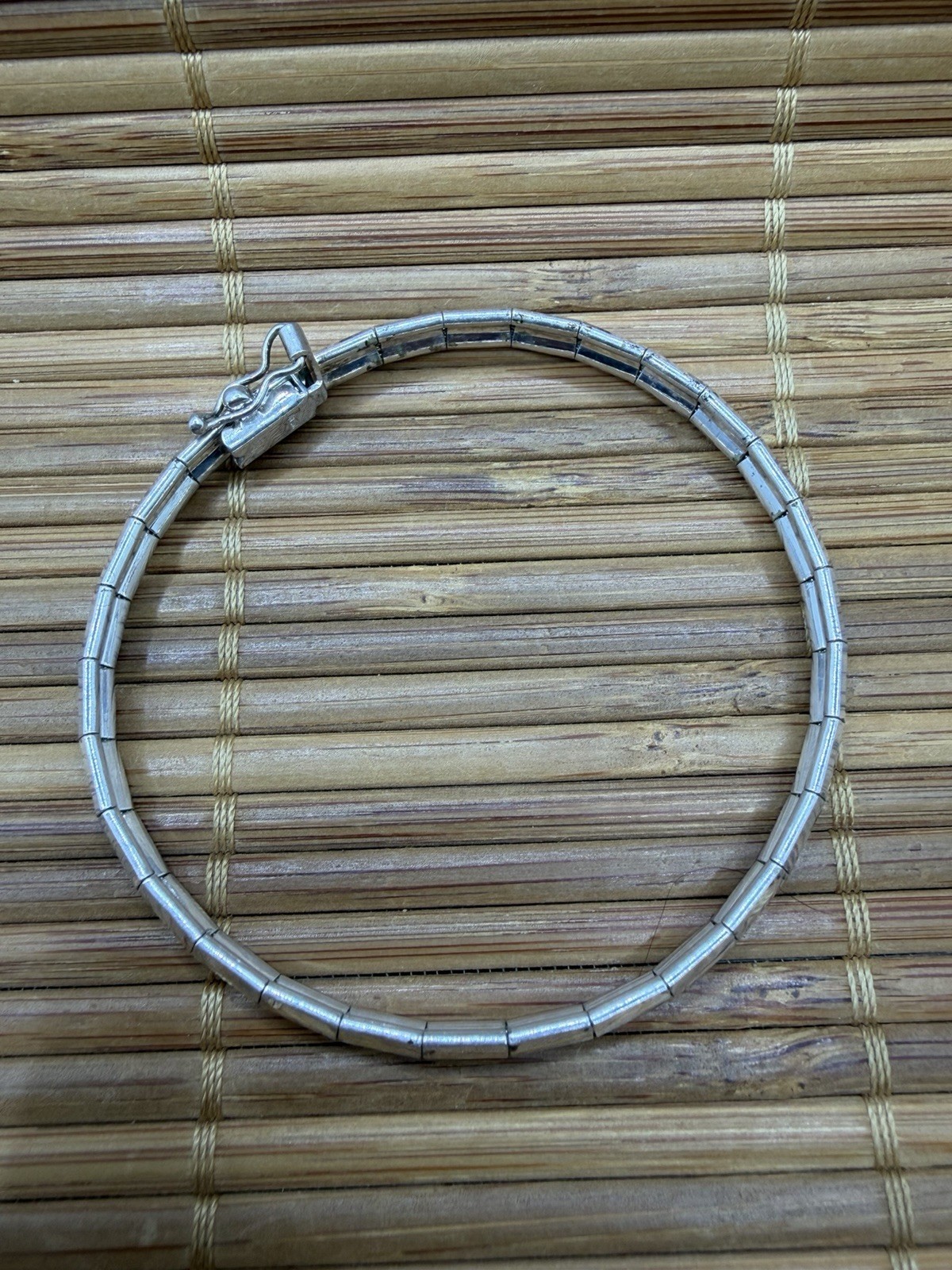 Vintage MILOR Italian Sterling Silver Omega Bangle Bracelet