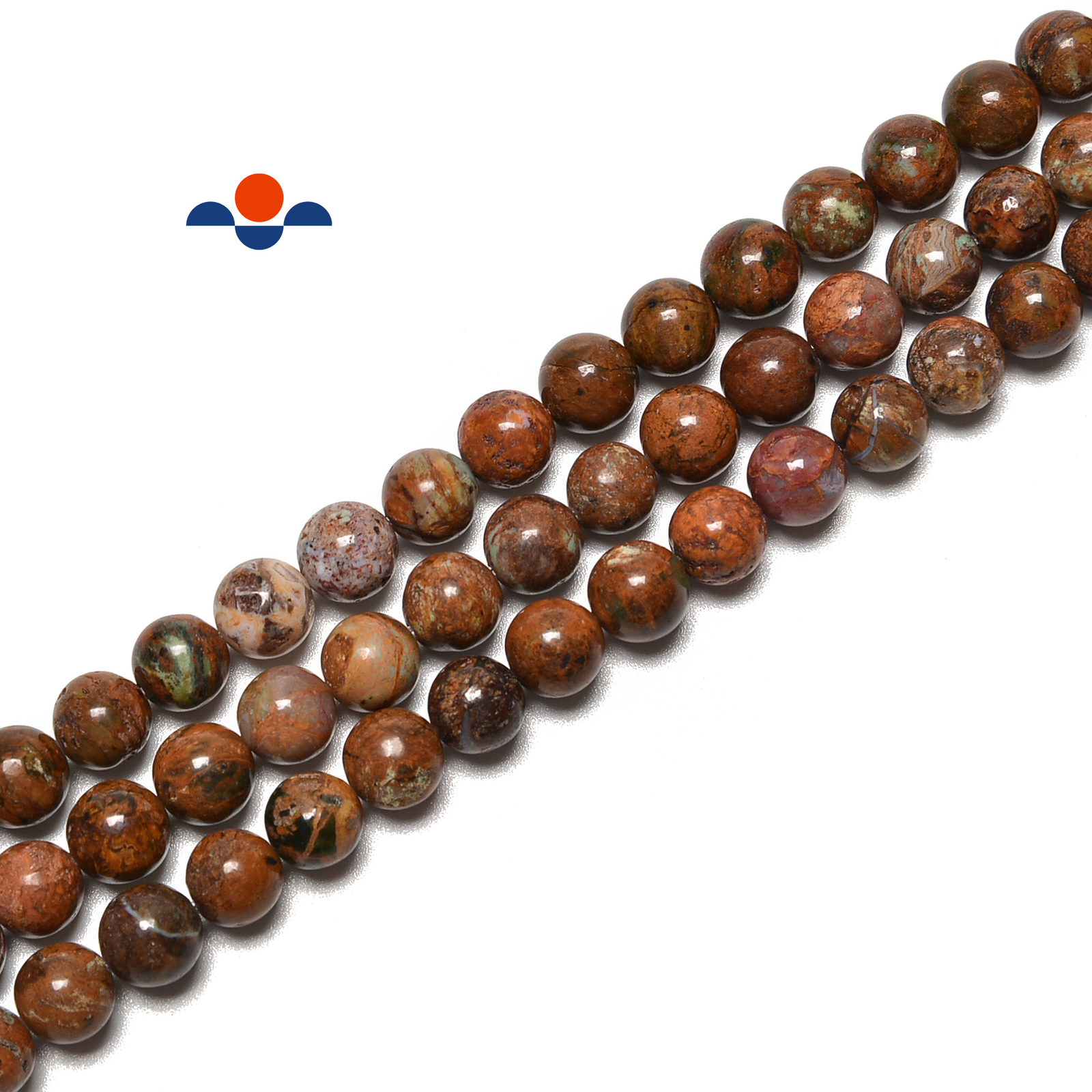 Natural African Coffee Brown Opal Smooth Round Beads Size 6mm 8mm 15.5” Strand