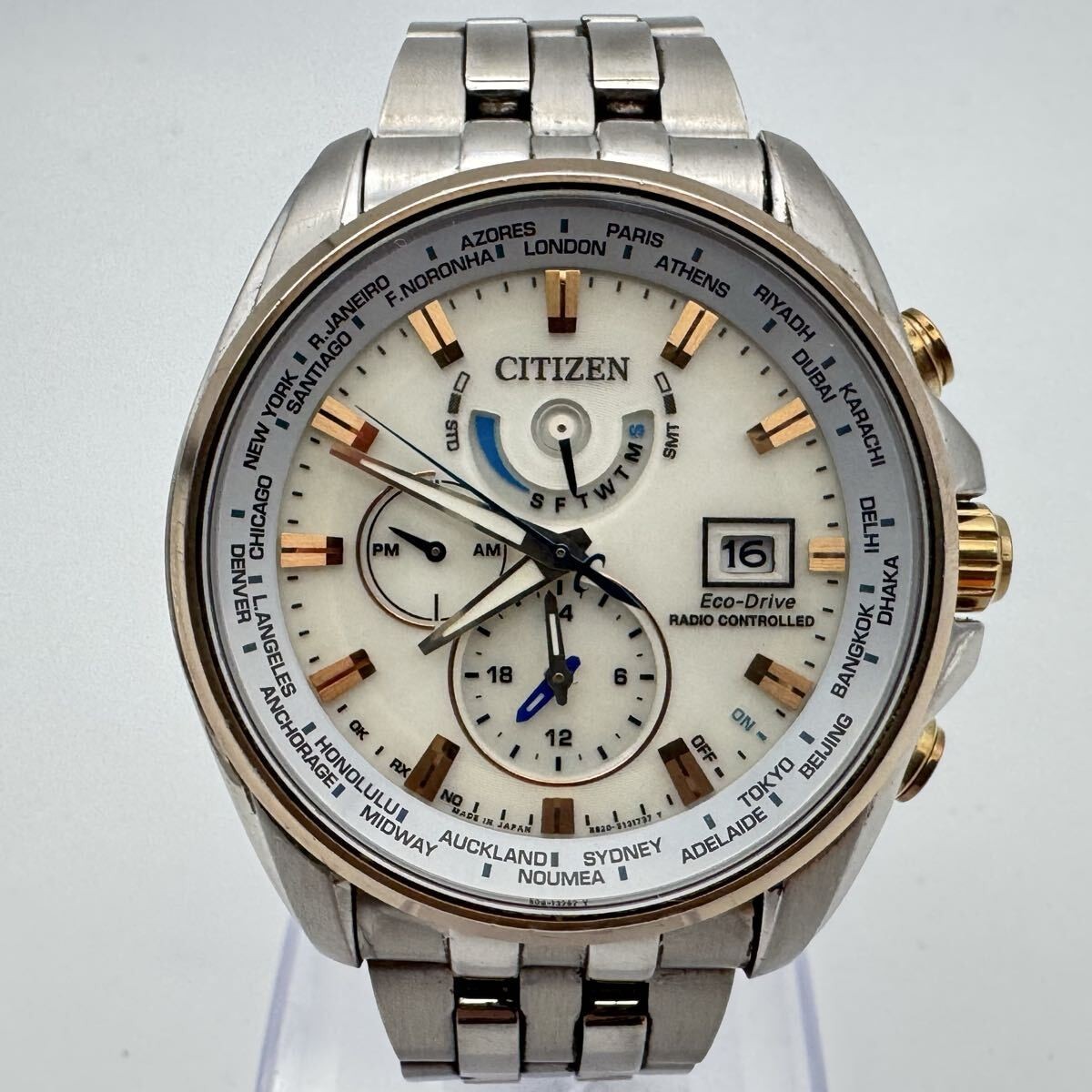 CITIZEN Attesa H820-T021701 Eco-Drive Radio-Controlled Direct Flight Watch